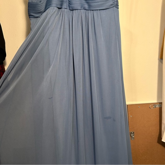 David’s Bridal Bridesmaid Dress Steel Blue - Picture 6 of 6